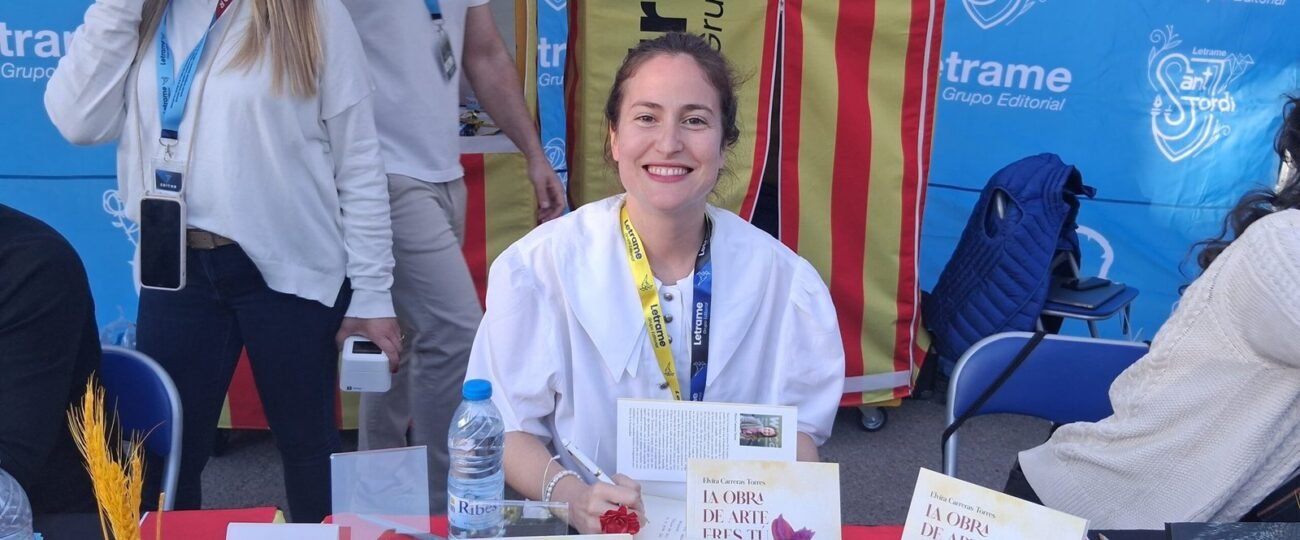 Elvira Carreras Torres presentó La obra de arte eres tú en Sant Jordi 2025 de la mano de Editorial Letrame