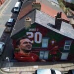 Un mural homenajea a Diogo Jota en Liverpool