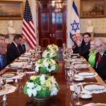 Netanyahu anuncia durante una visita a la Casa Blanca la nominación de Trump para el Nobel de la Paz