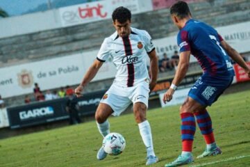 Discreta imagen del Real Mallorca en sa Pobla