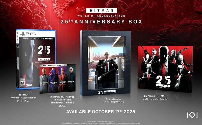 ‘Hitman World of Assassination – Anniversary Box’ celebra por todo lo alto los 25 años del Agente 47