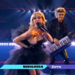 Nebulossa cuela una bandera palestina en la final del Benidorm Fest