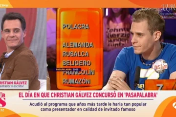 ‘Y ahora Sonsoles’ rescata la desconocida participación de Christian Gálvez como concursante de ‘Pasapalabra’ en 2003