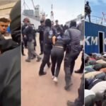 Un ministro ultra de Israel se graba junto a detenidos de la flotilla arrodillados y maniatados