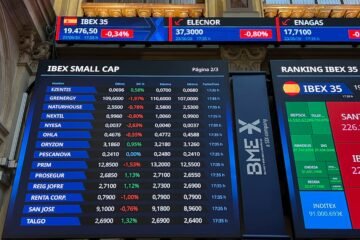 El Ibex 35 cede a la presión de las ventas