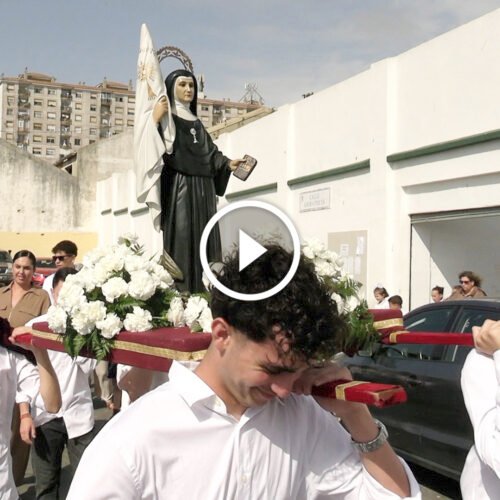 Fiesta y procesión en las Adoratrices por Santa María Micaela