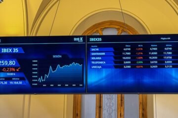El Ibex 35 limita las caídas gracias a su menor exposición a la IA