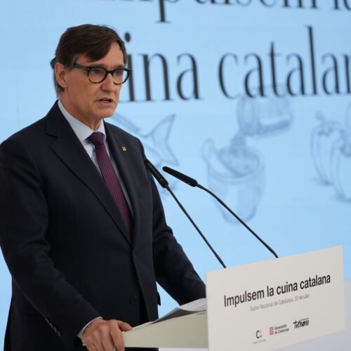 Salvador Illa anuncia la celebración del cuarto congreso de cocina catalana el próximo junio en Tarragona