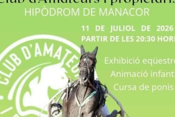 La Jornada del Club de Amateurs y Propietarios reunirá a deportistas y personalidades en el Hipódromo de Manacor