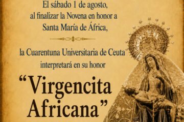La Cuarentuna estrenará el 1 de agosto una composición dedicada a la Virgen de África