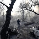Dos muertos y cuatro heridos en un incendio en la isla griega de Salamina