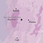 Mapas y gráficos del devastador terremoto en Colombia