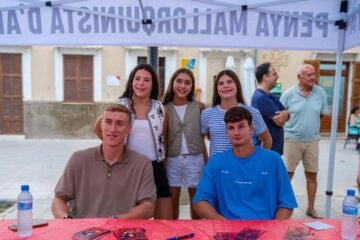 Adam Buksa, el gran protagonista de la cena de la Penya Mallorquinista d’Artà